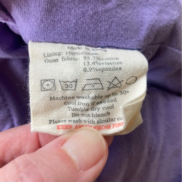 Dotty Dungarees 4 / 5 Lilac Corduroy Overalls - Picture 10 of 11